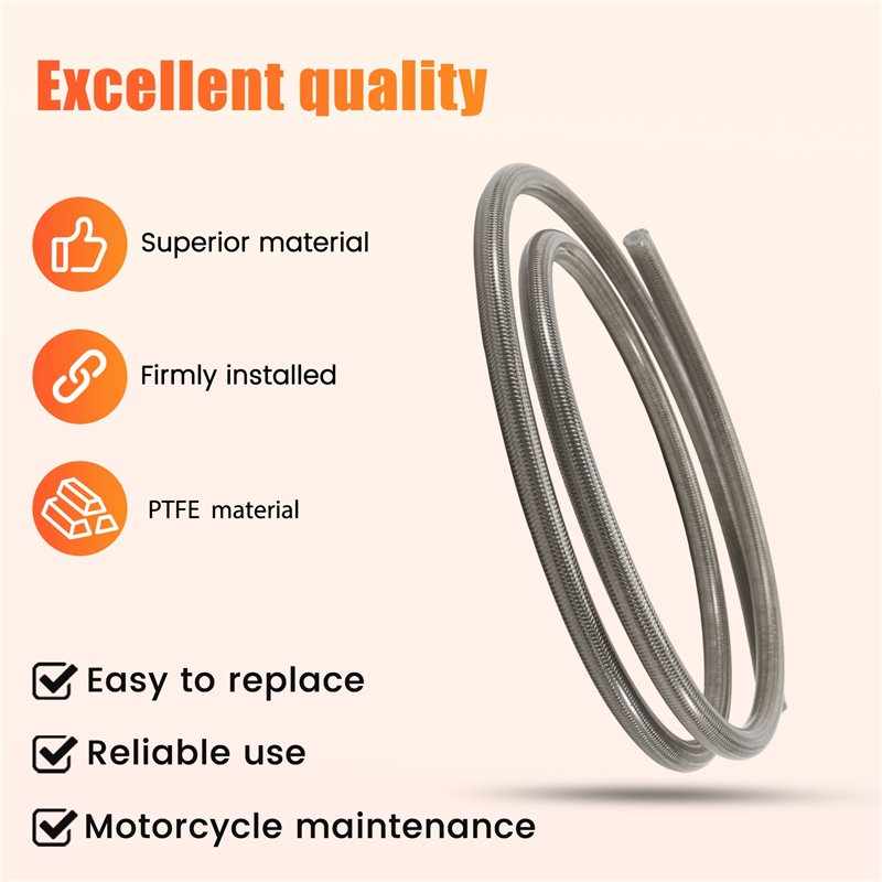 AB56-Motorcycle AN3 1M Braided - Brake Line Motorcycle ulasan dan harga
