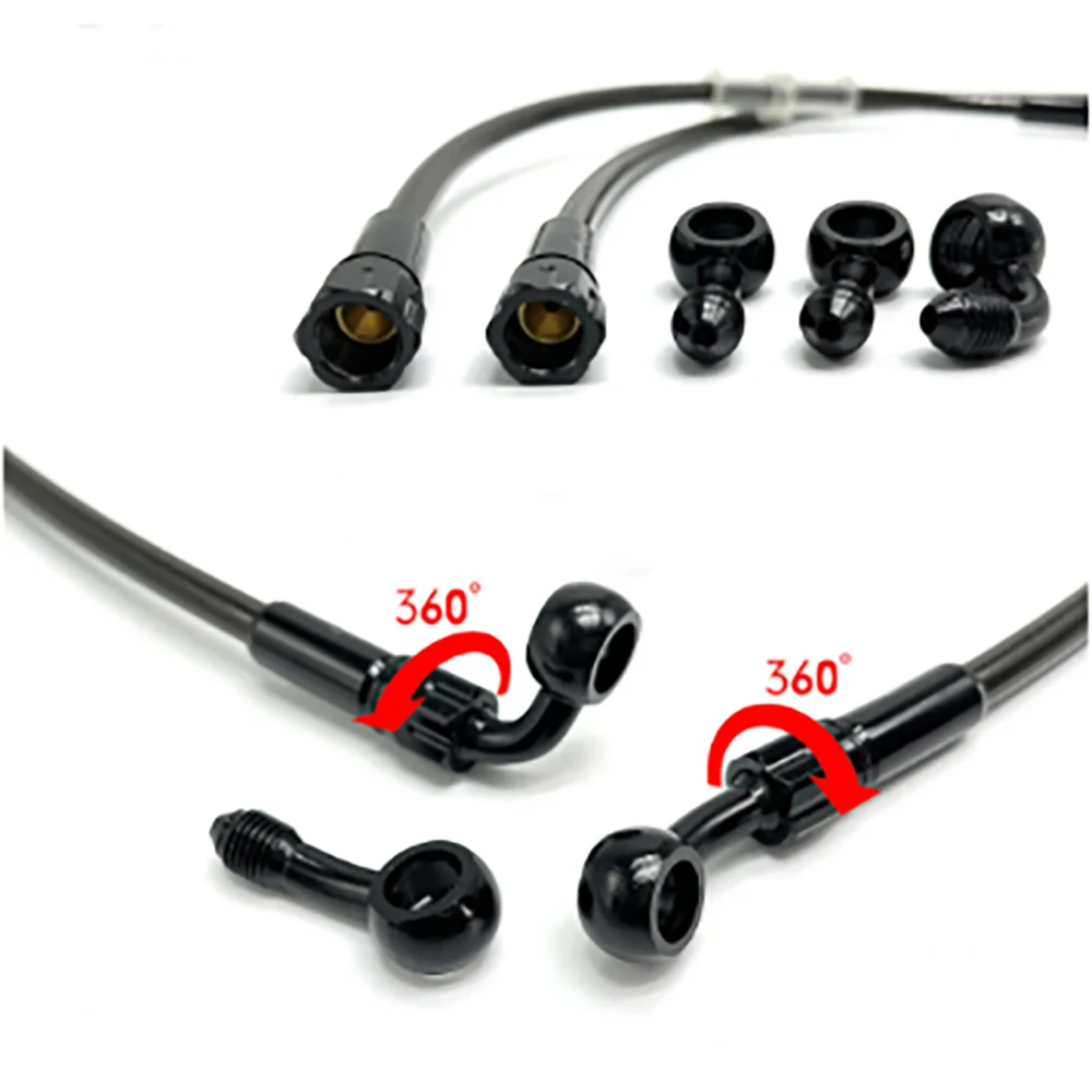 Motorcycle Brake Hose AN3 Brai - Brake Line Motorcycle ulasan dan harga